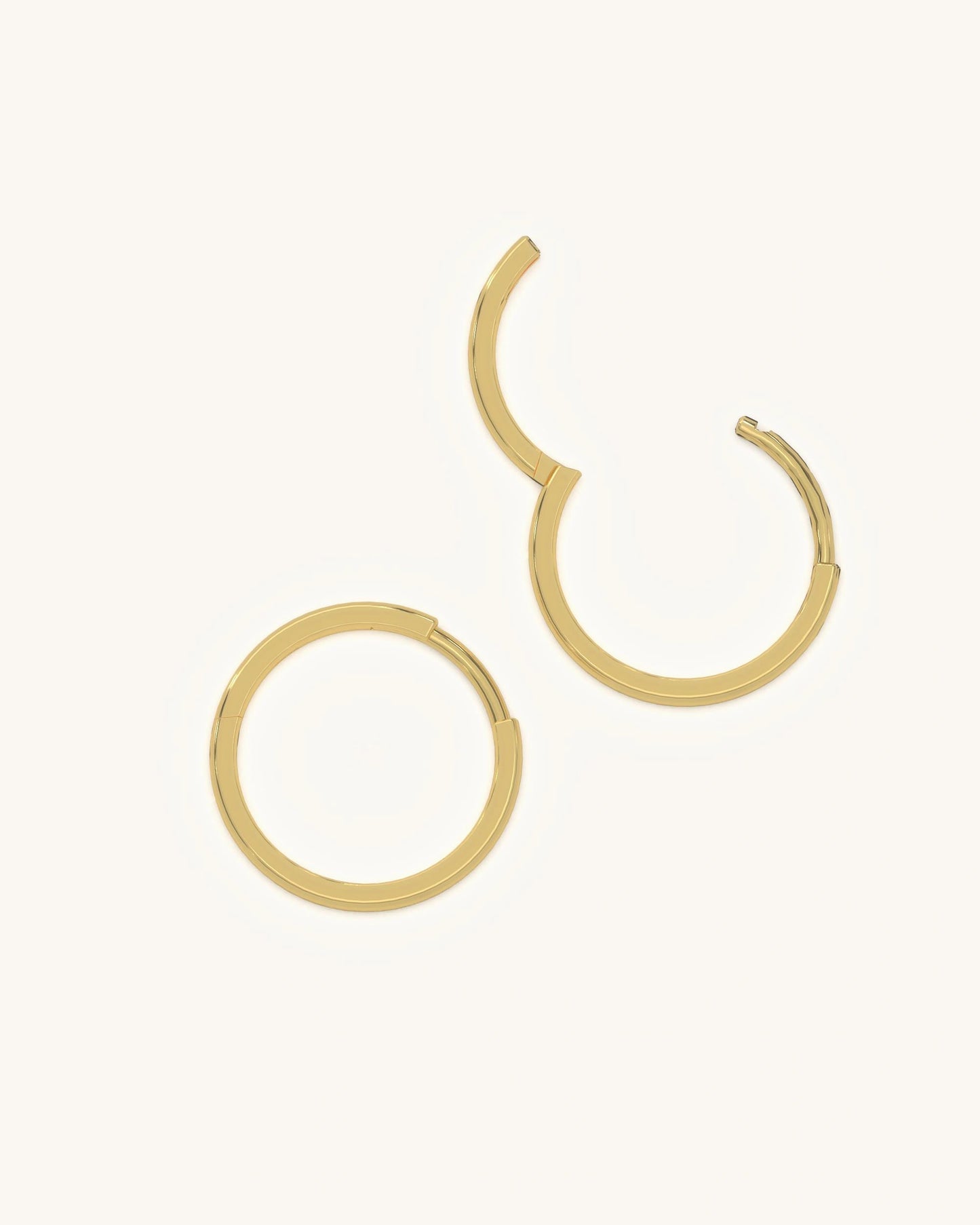 Polished Gold Hoops
