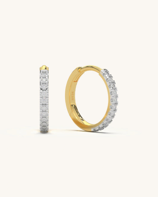 Glam Moissanite Hoops