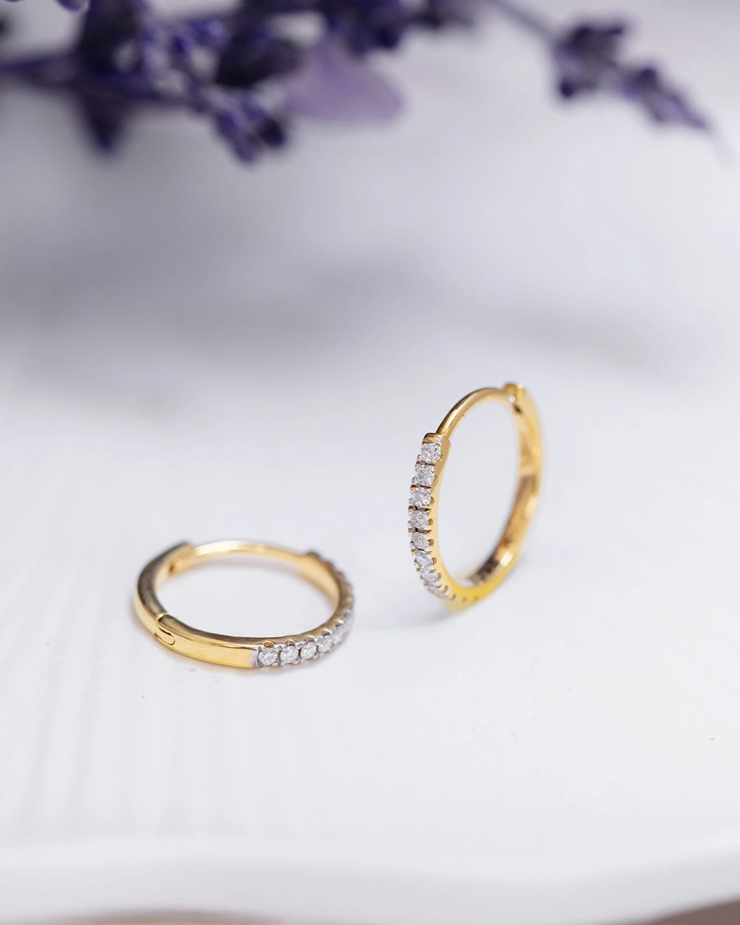 Glam Moissanite Hoops