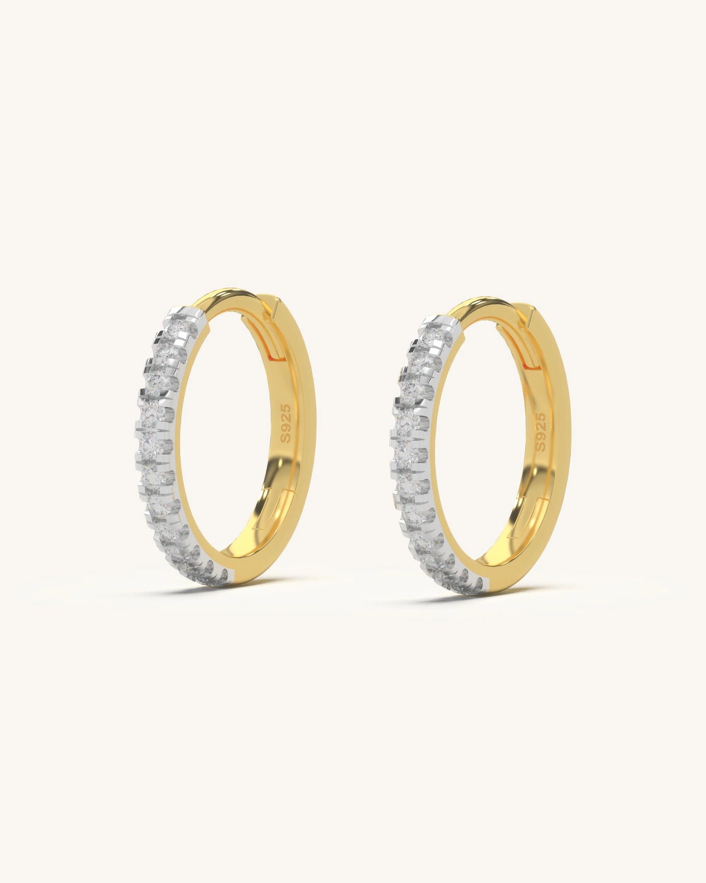 Glam Moissanite Hoops