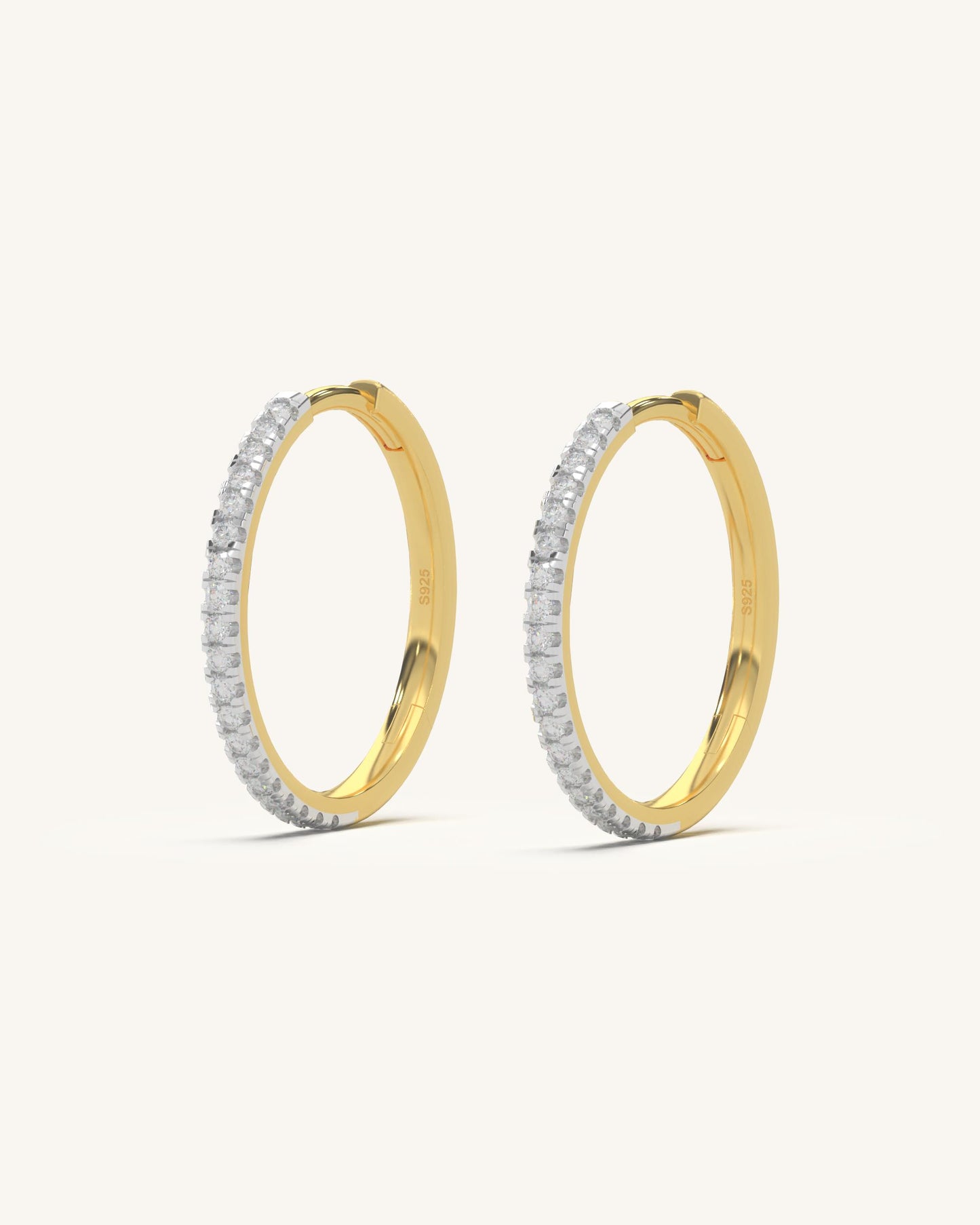 Elegant Shine Hoops