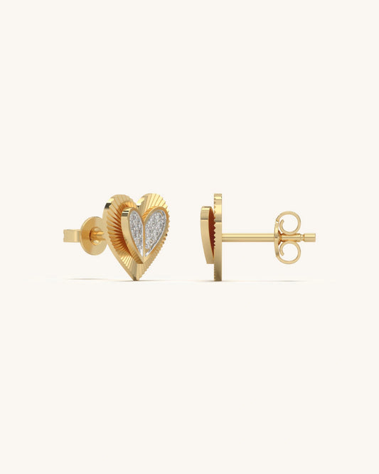 Heartfelt Sparkle Studs