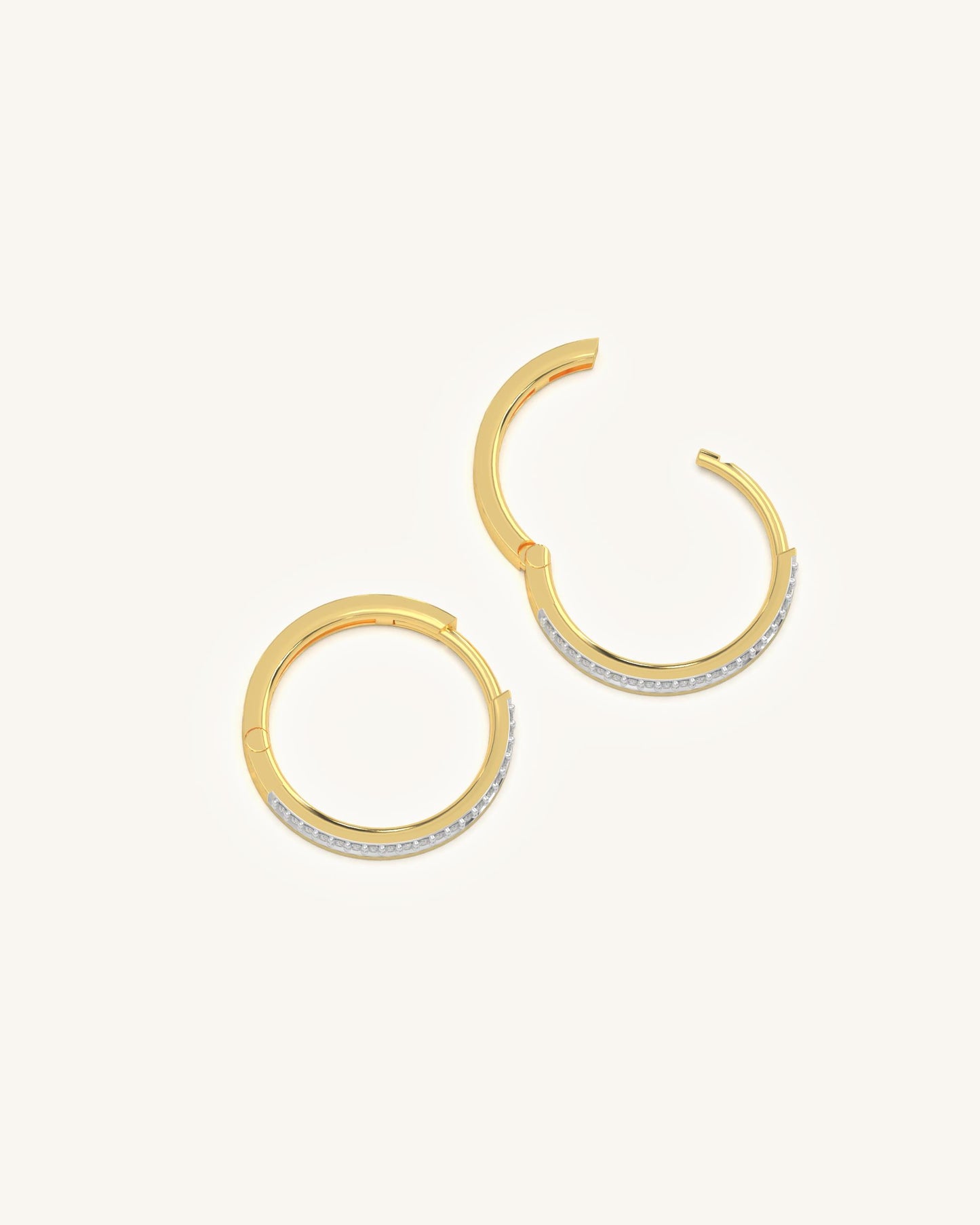 Elegant Moissanite Hoops