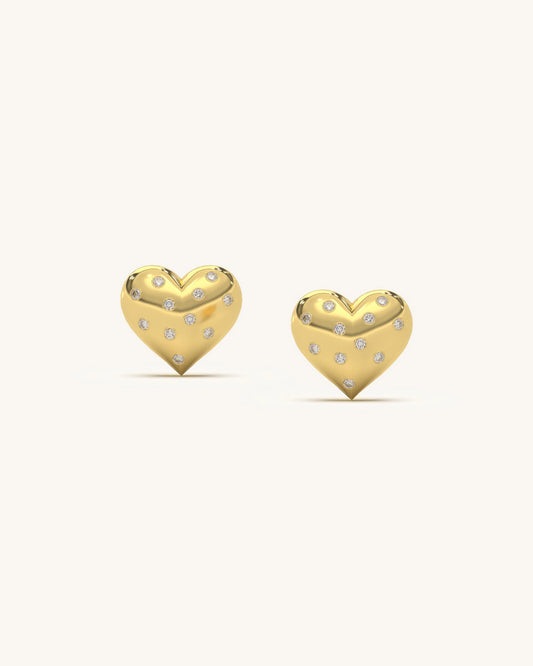 Heart Stud Earrings