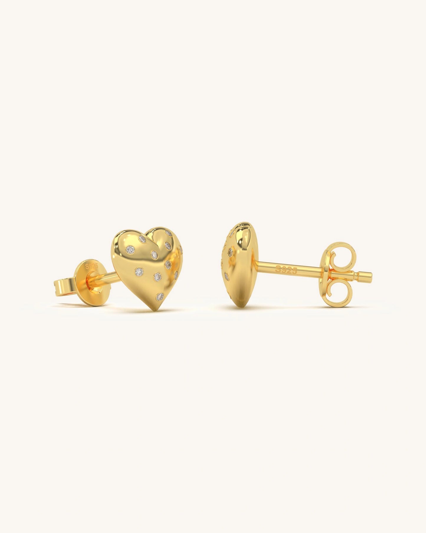 Heart Stud Earrings
