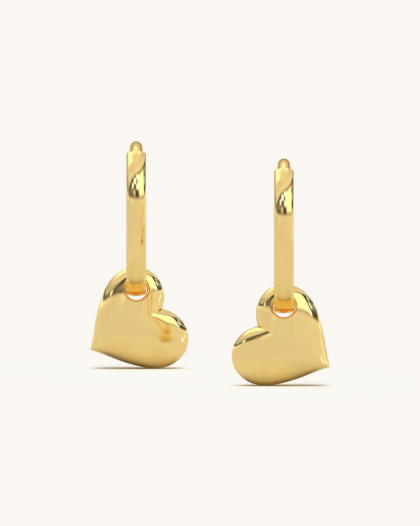Heart Charm Earrings