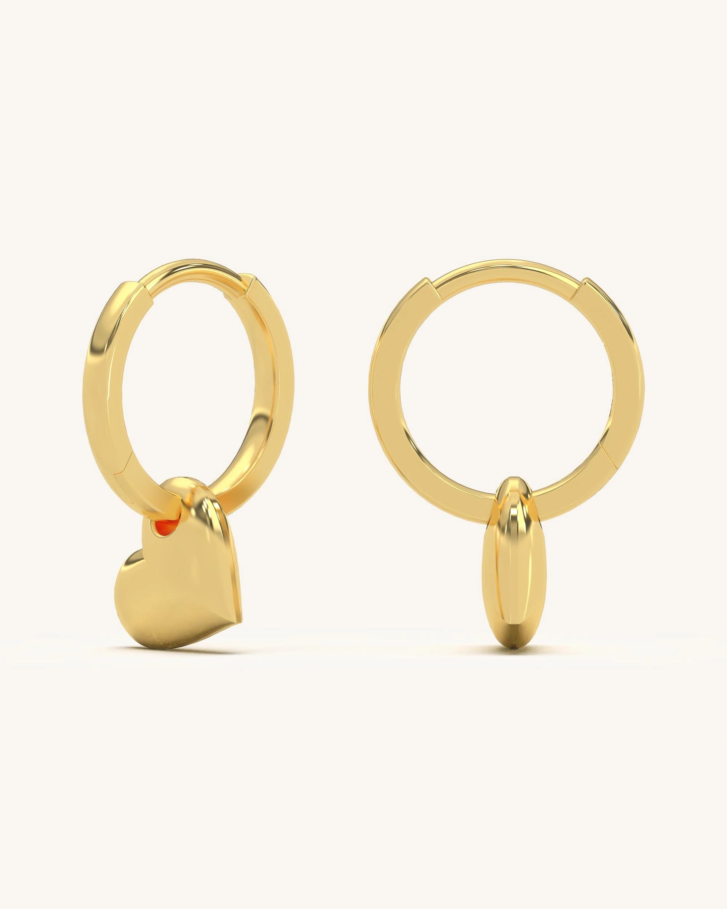 Heart Charm Earrings