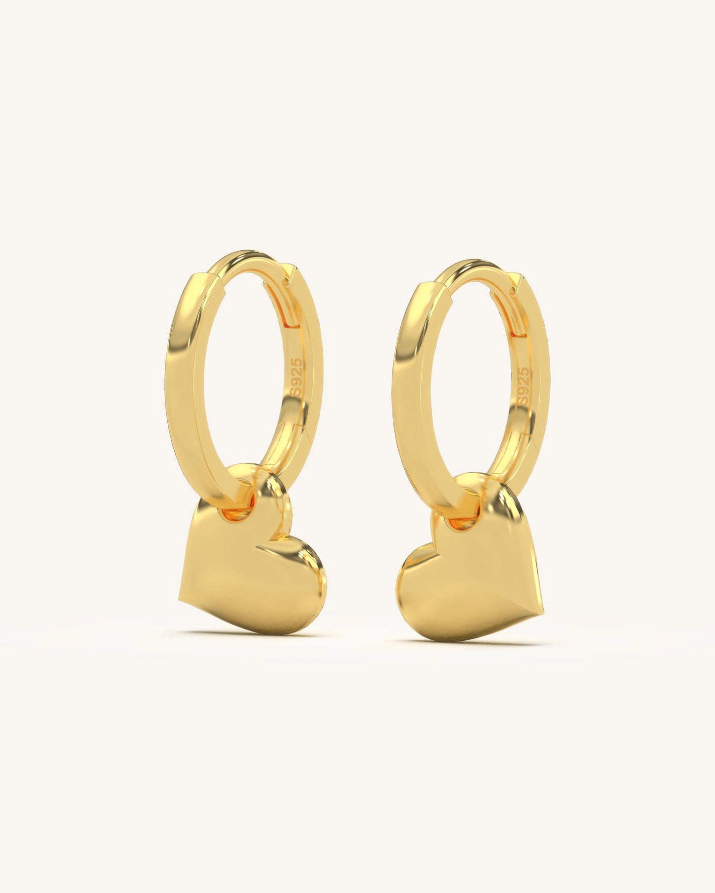 Heart Charm Earrings