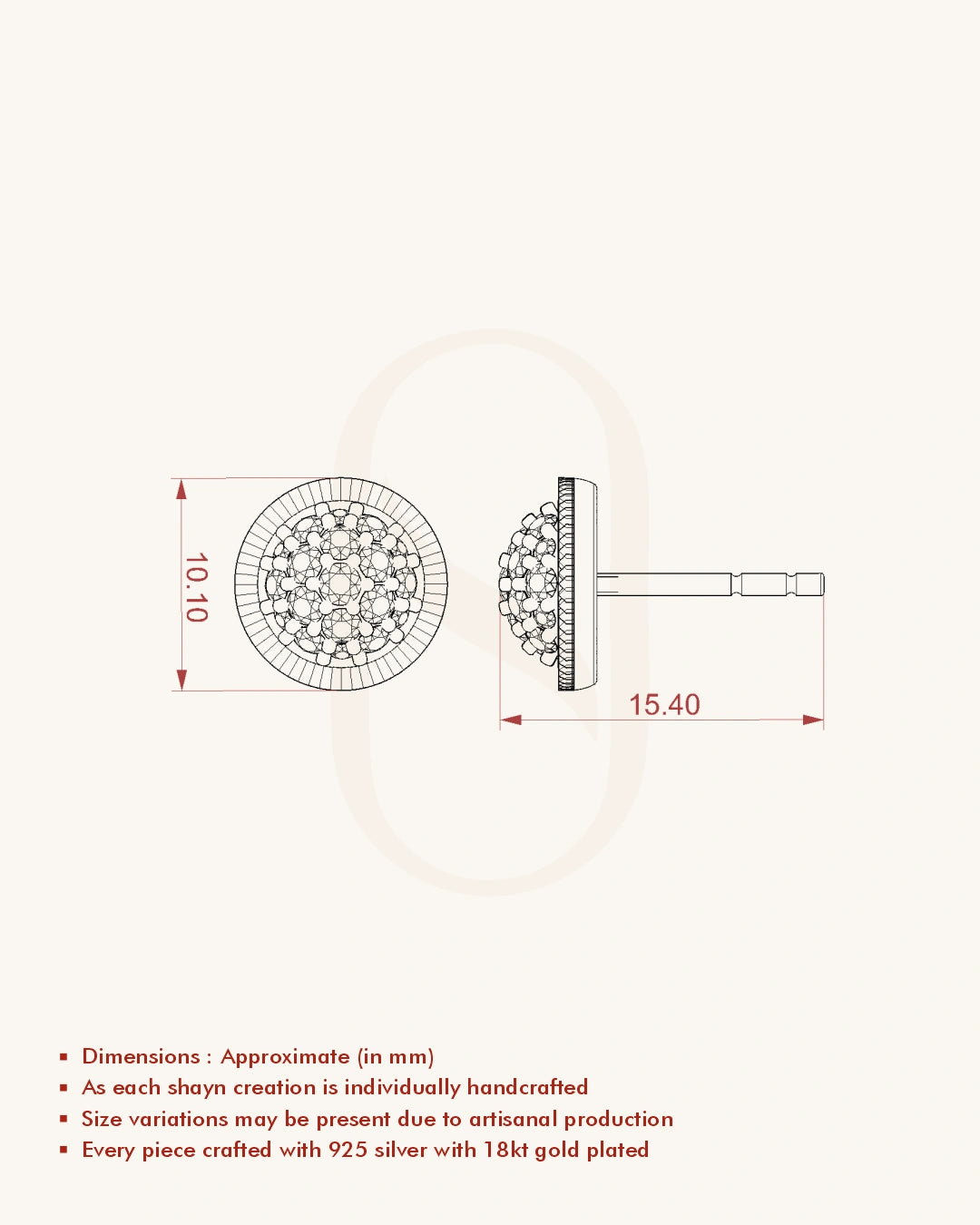 Radiant Stud Earrings