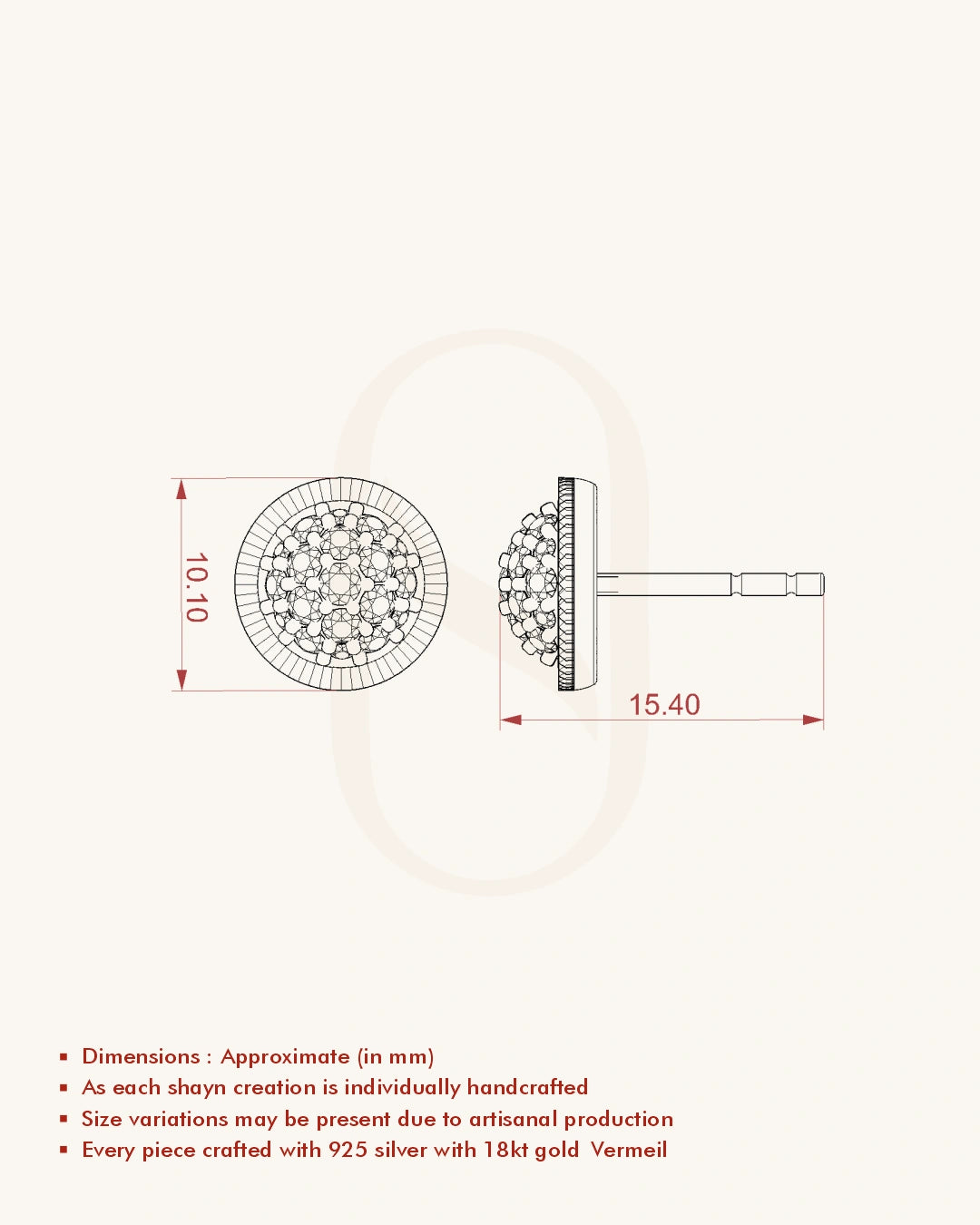 Radiant Stud Earrings