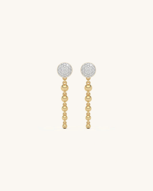 Beaded Cascade Earrings