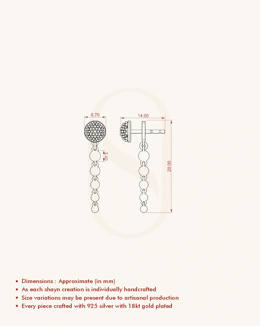 Beaded Cascade Earrings