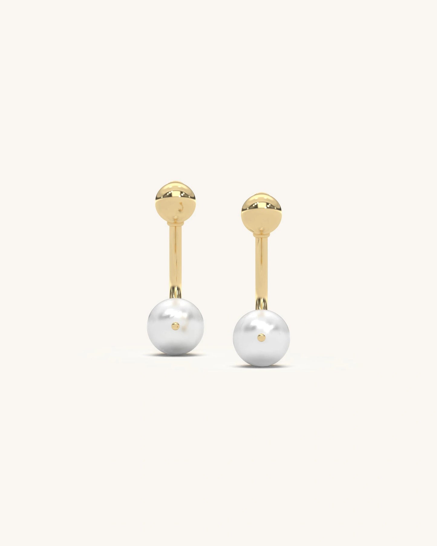 Bar Pearl Earrings