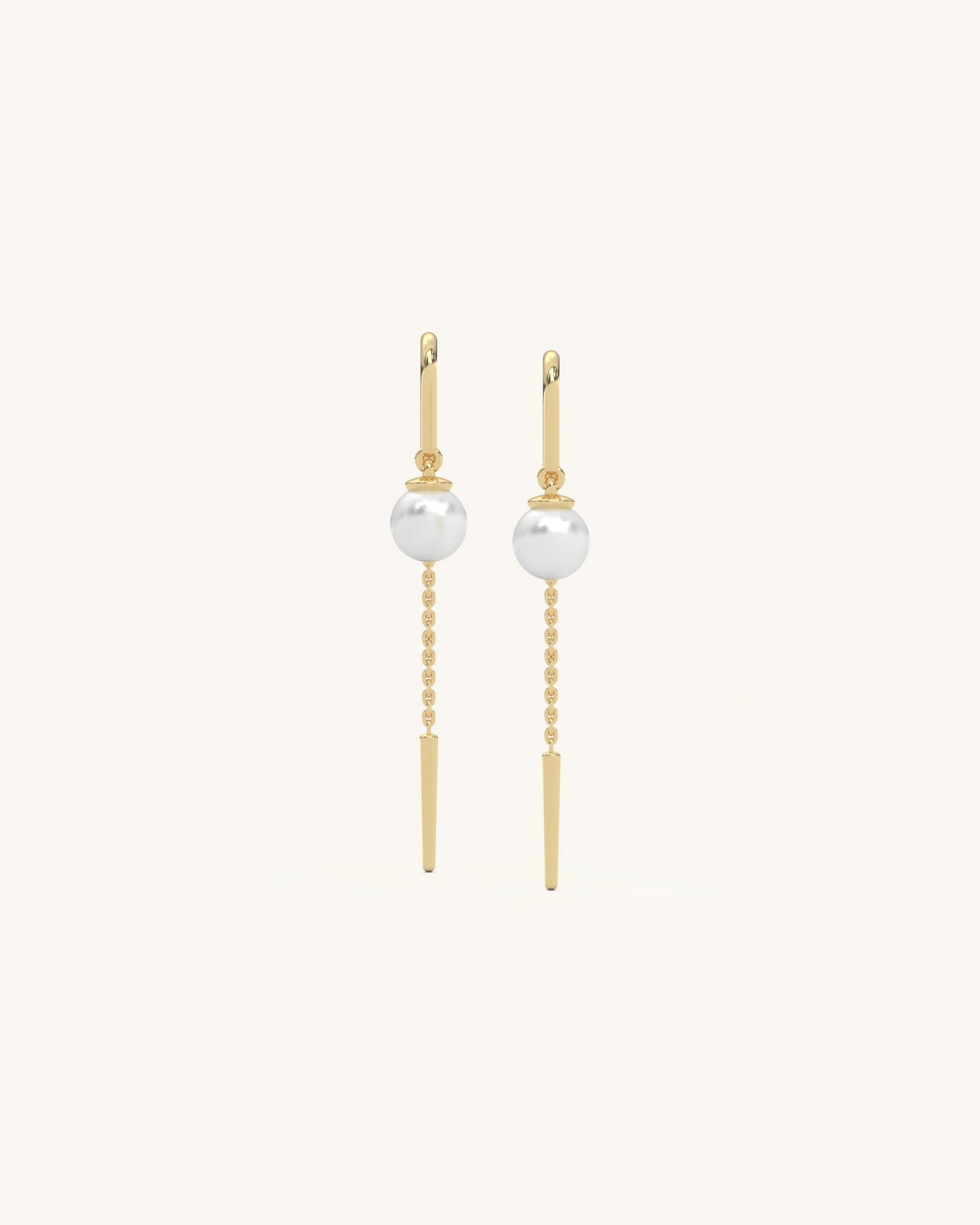 Pearl Chain Earrings
