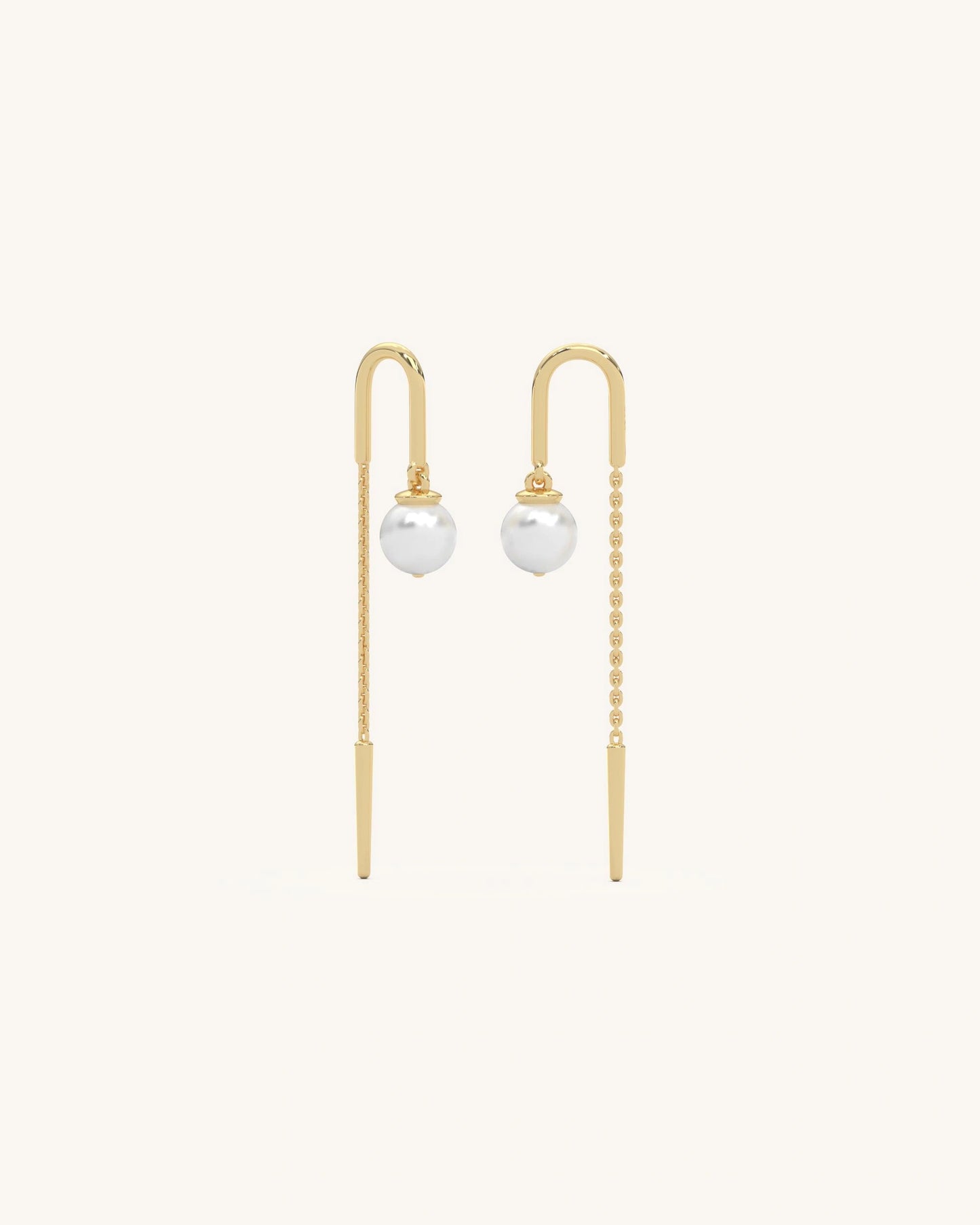 Pearl Chain Earrings