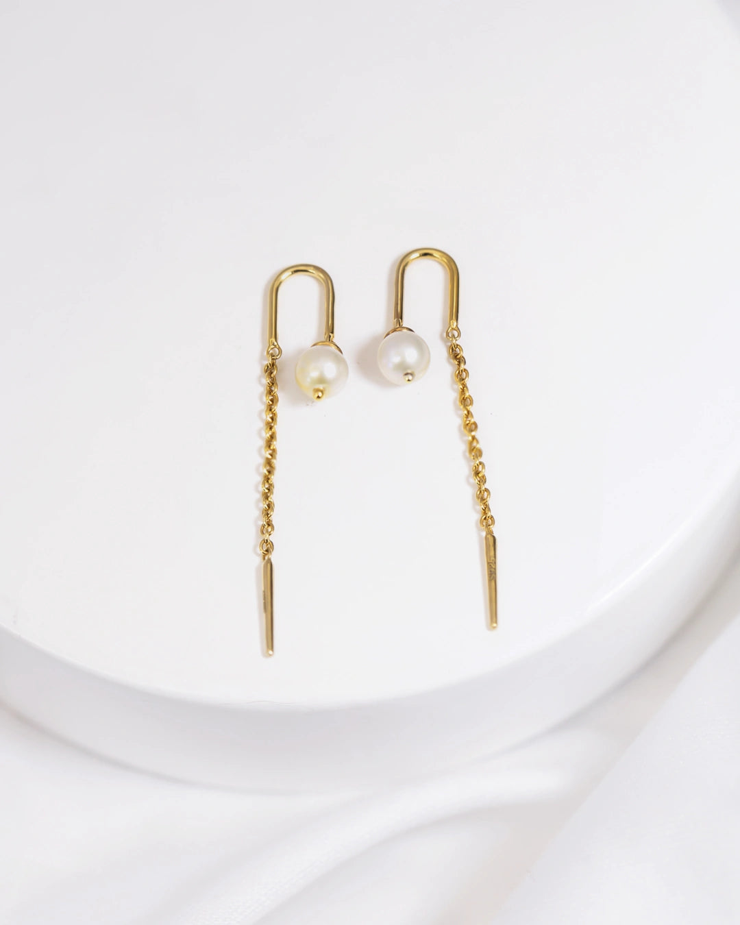 Pearl Chain Earrings