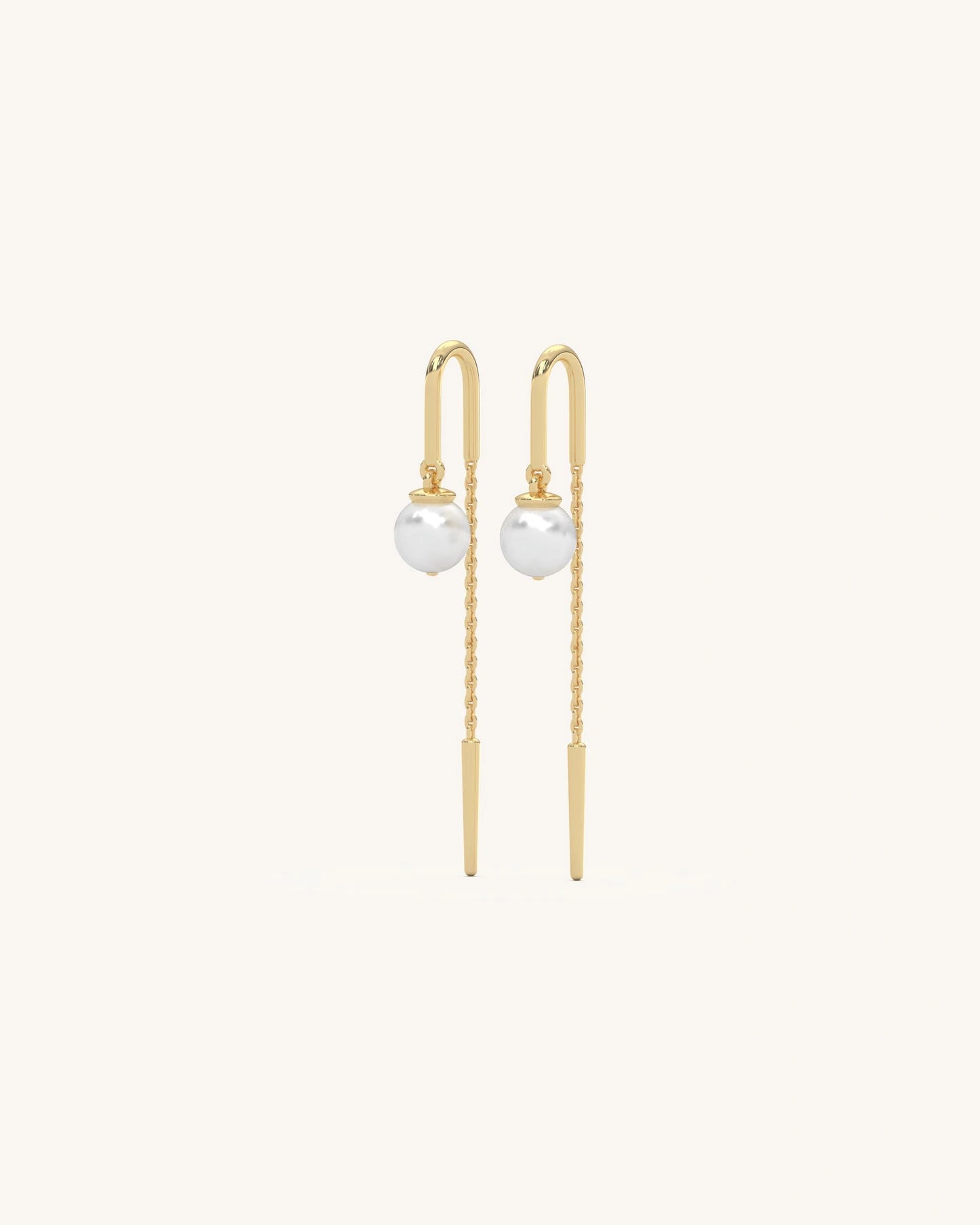 Pearl Chain Earrings