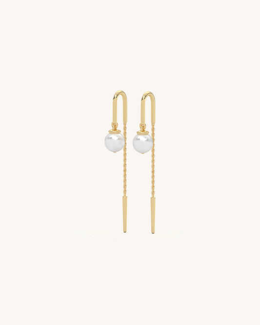Pearl Chain Earrings
