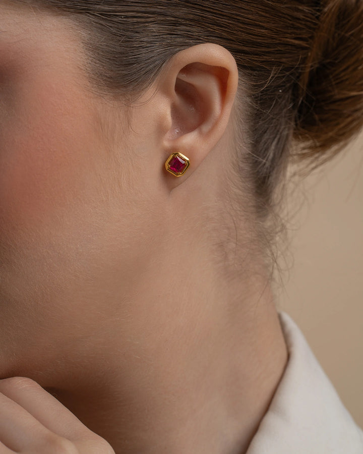 Ruby Classic Studs
