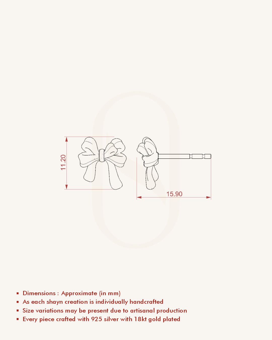 Dangling Bow Earrings