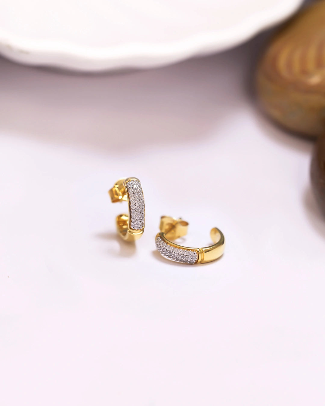 Tiny hoop earrings