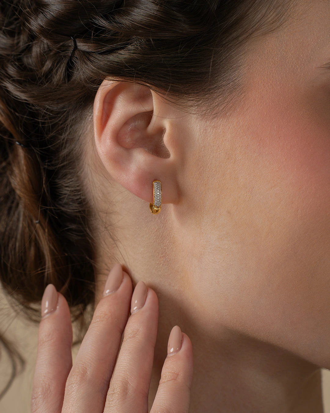 Tiny hoop earrings