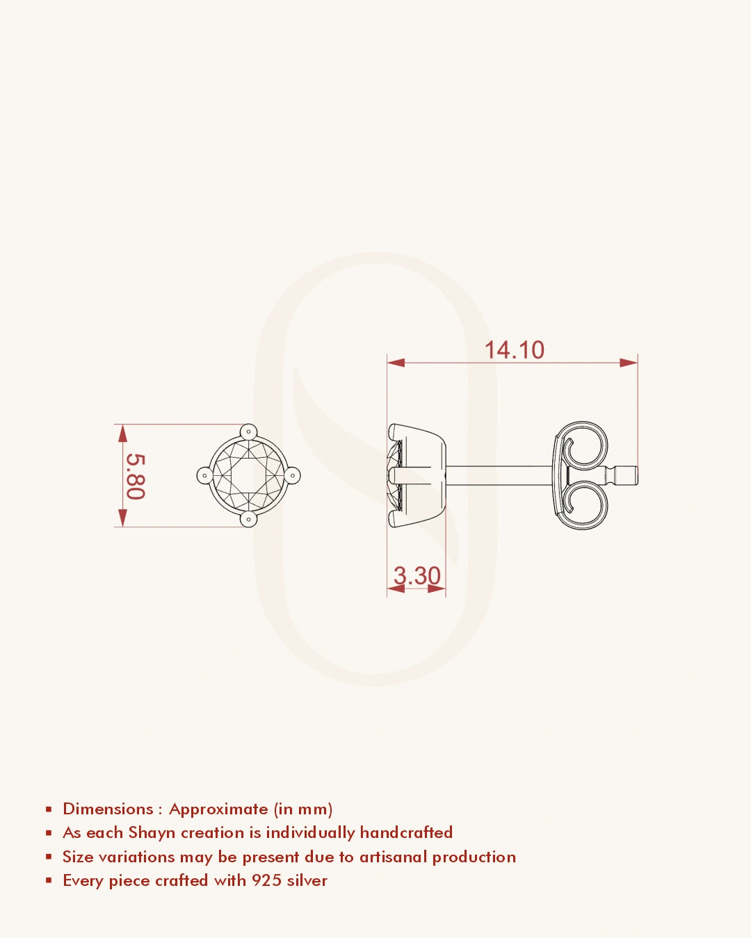 Aquamarine BirthMossanite Studs