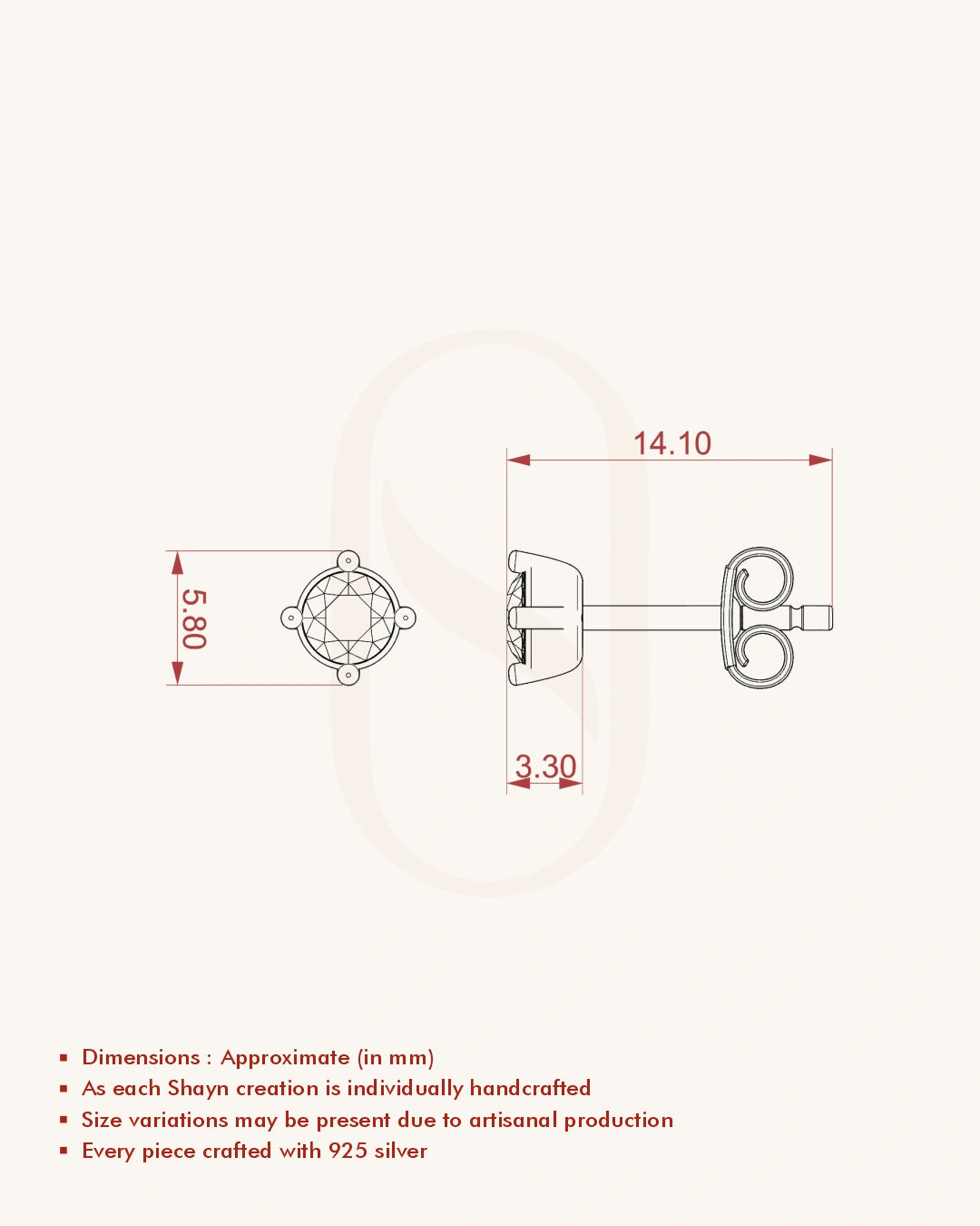 Ruby BirthMossanite Studs