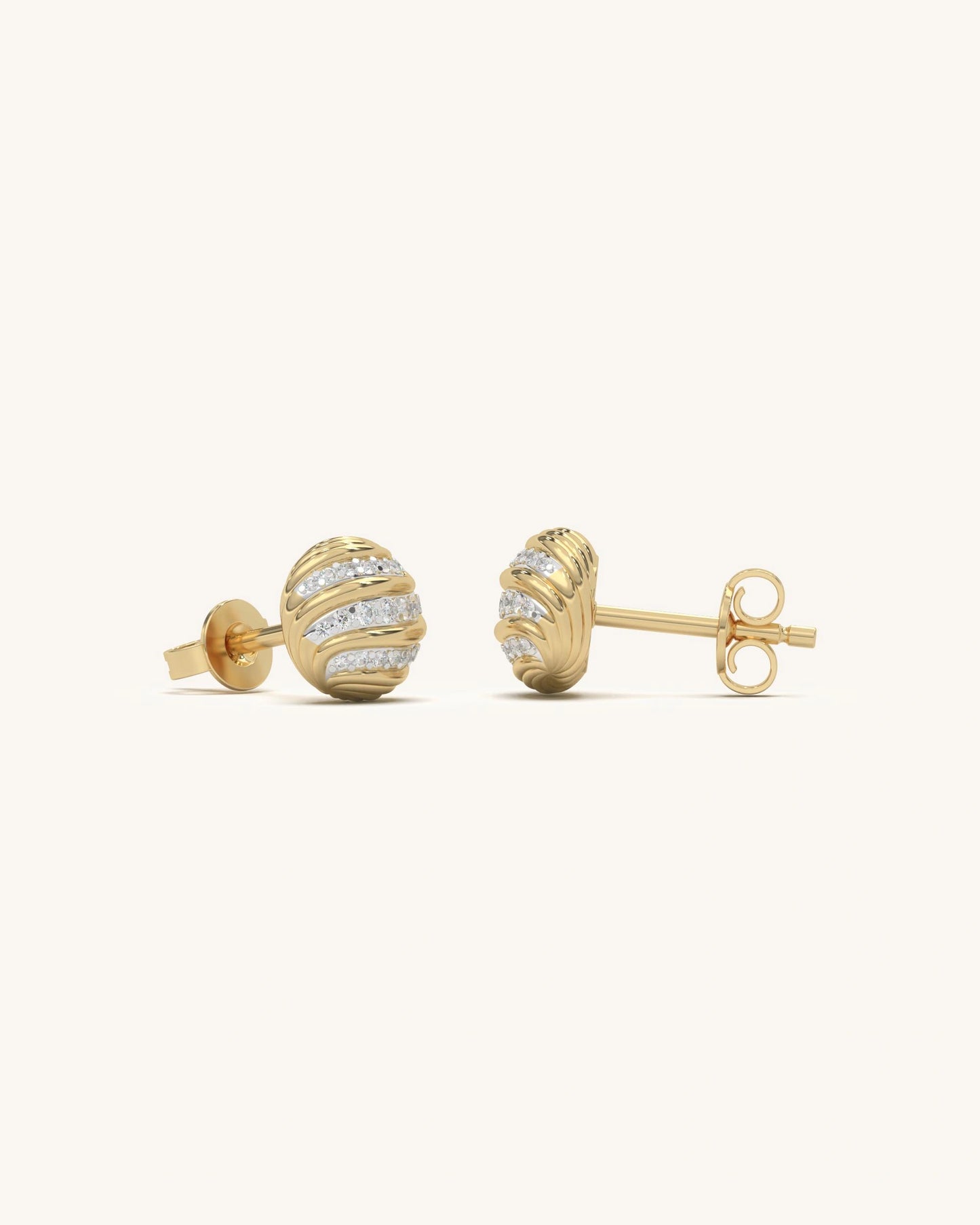 Wave Stud Earrings