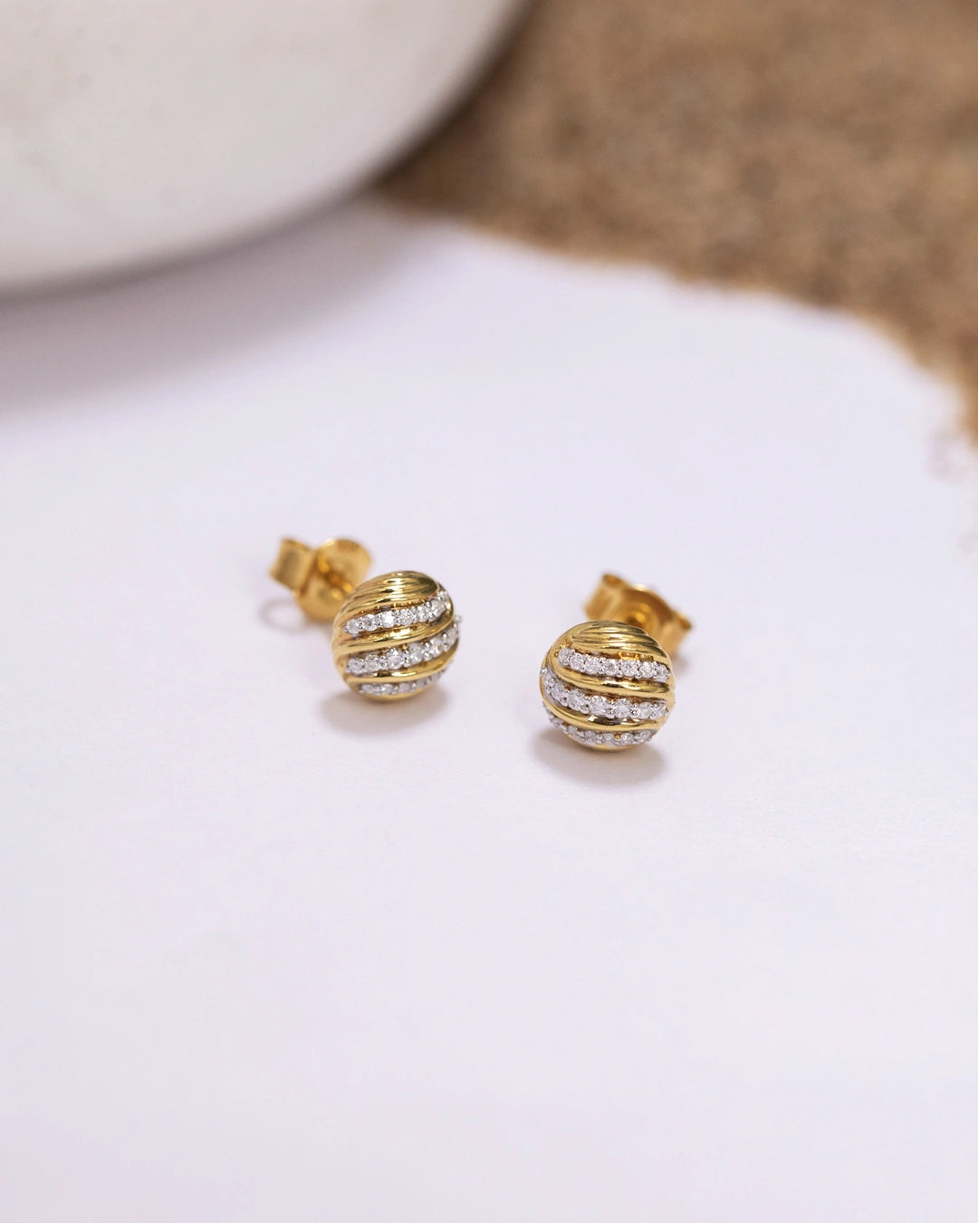Wave Stud Earrings