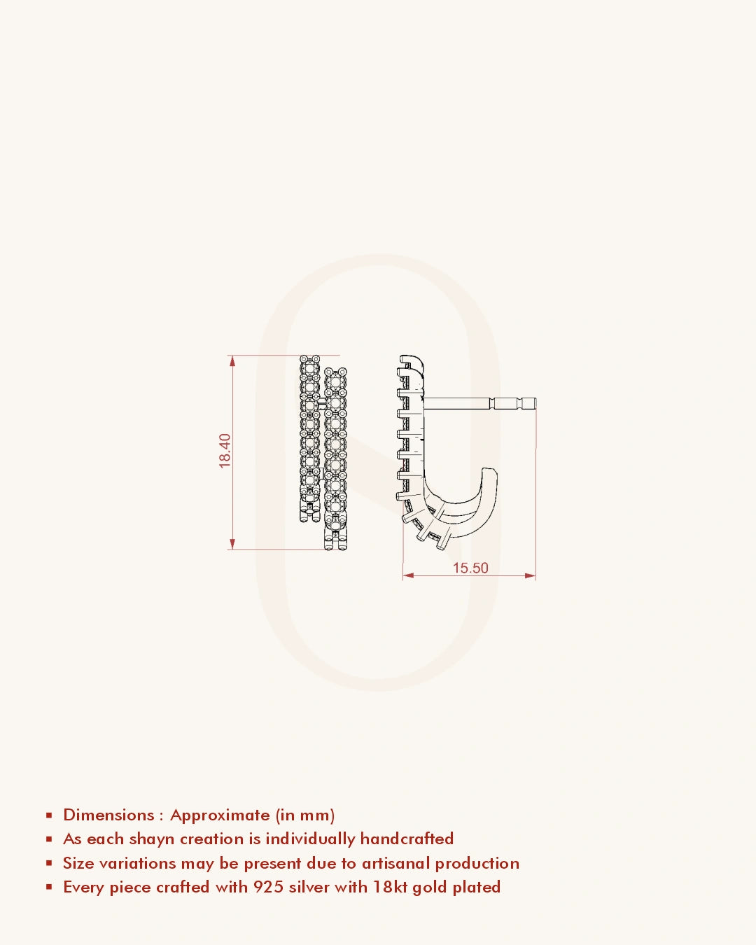 Double Row Green Earrings