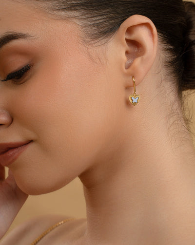 Butterfly Heart Earrings