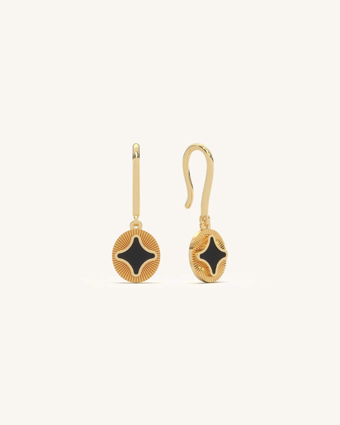 Noir Star Earrings