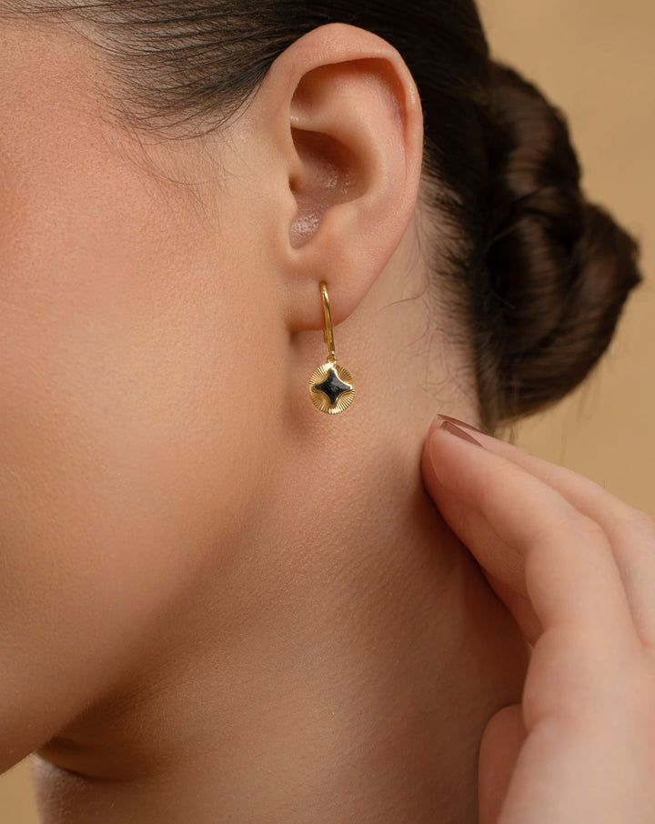 Noir Star Earrings