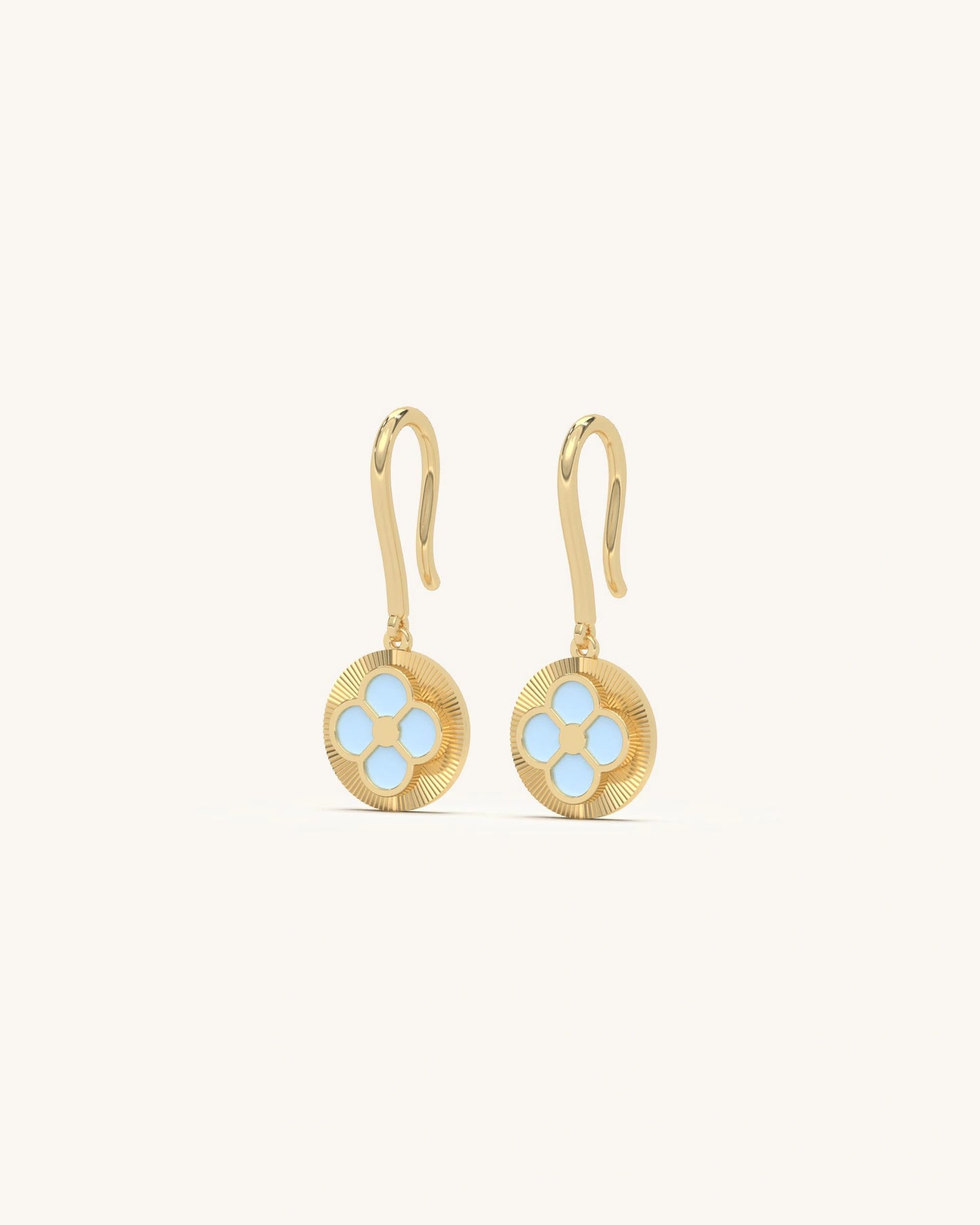 Aqua Bloom Earrings