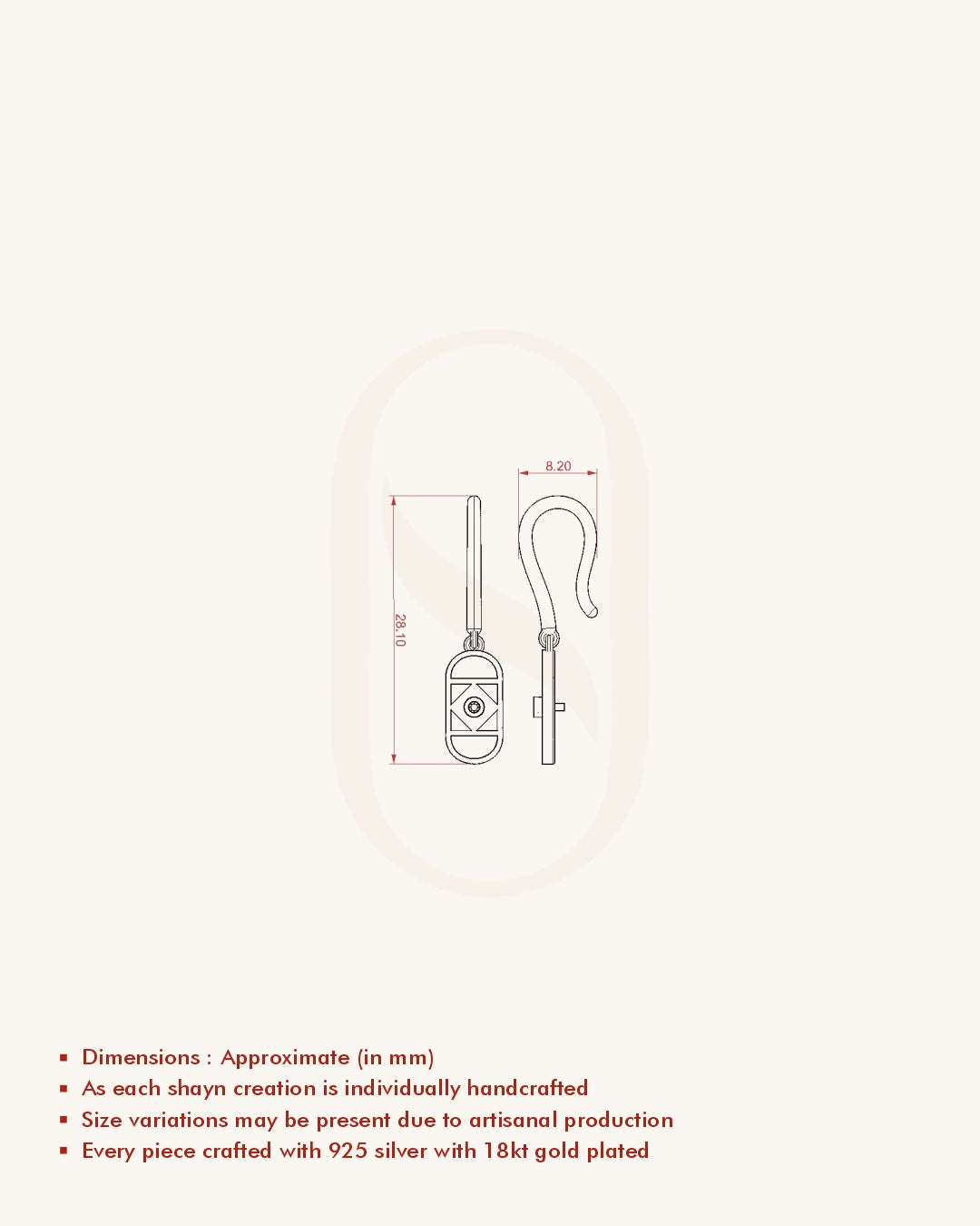 Scarlet Deco Earrings