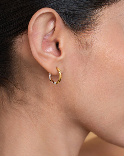 Twist Huggie Earrings