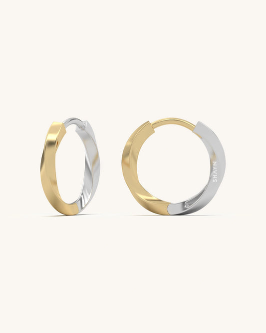 Twist Huggie Earrings