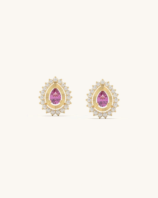 Royal Teardrop Shine Studs