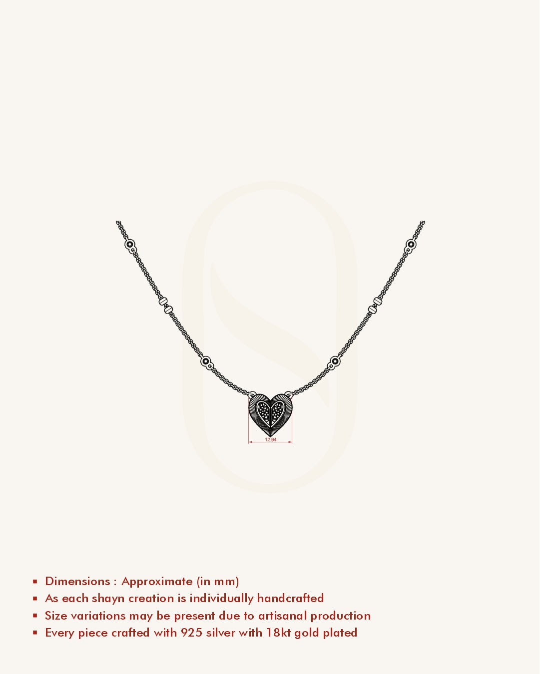 Heart Textured Mangalsutra