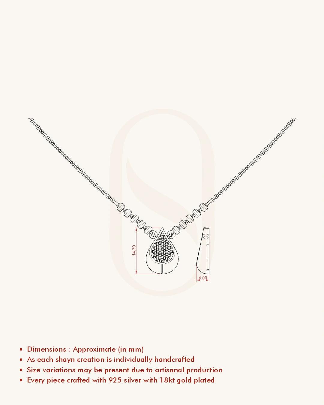 Drop Mangalsutra Pendant