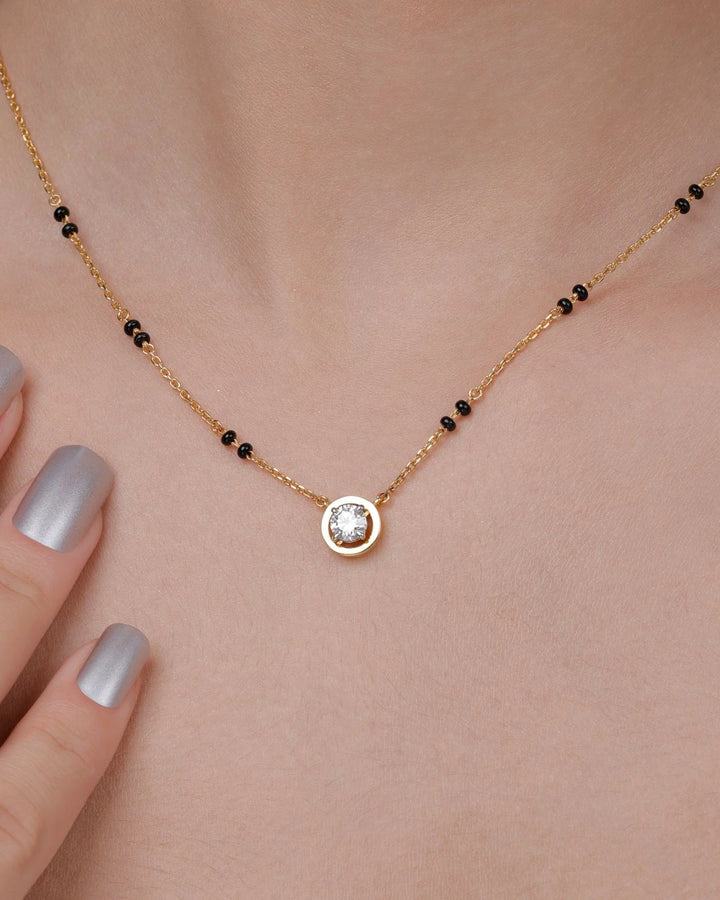 Modern Solitaire Mangalsutra