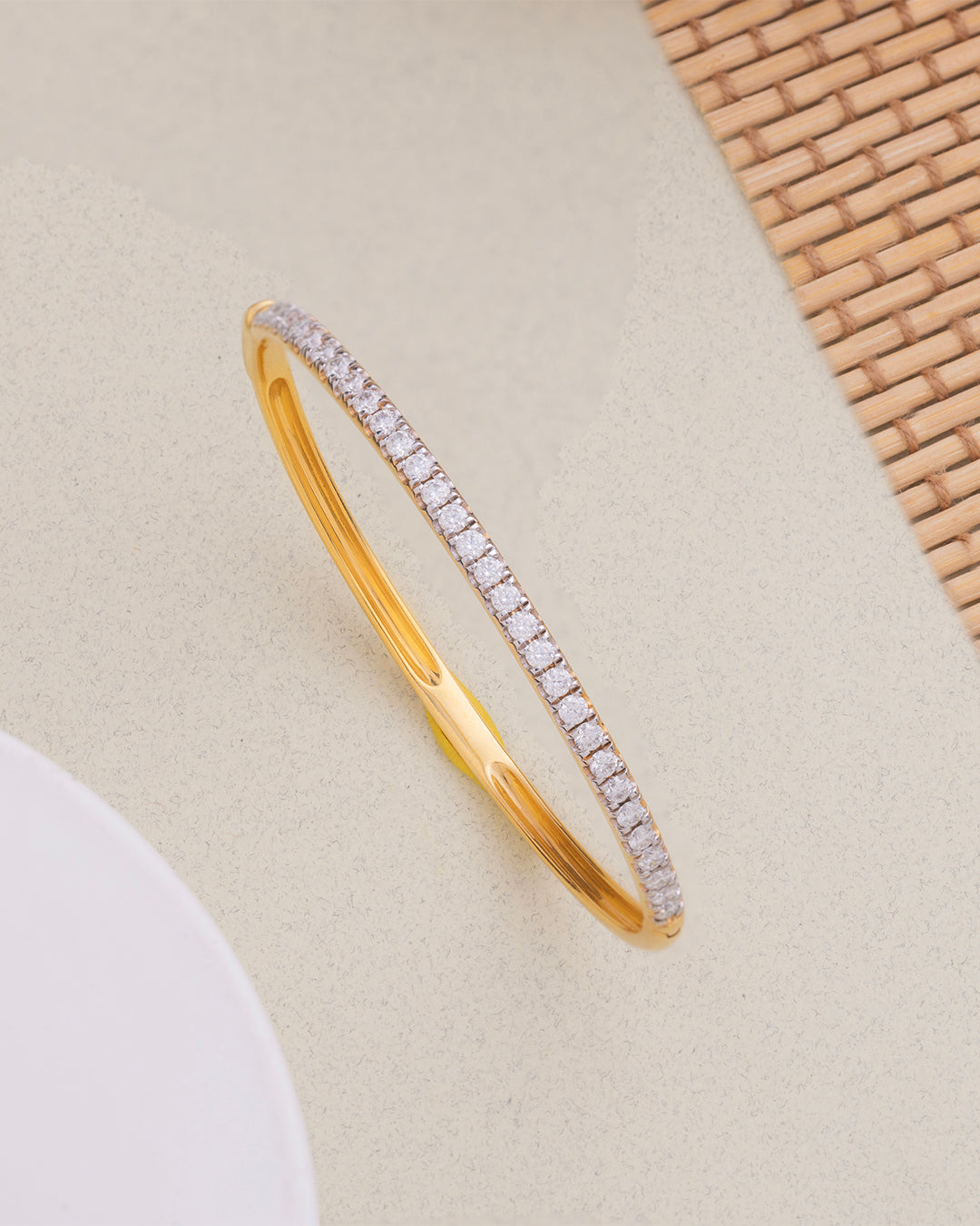 Classic Full Pave Bracelet & Black Bar Ring