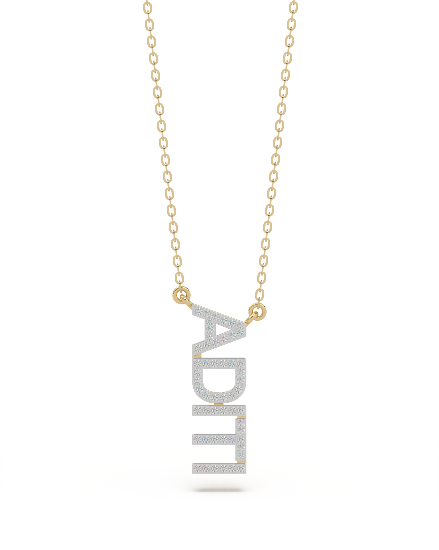 Name Story Vertical Necklace