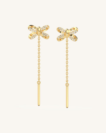 Sparkling Bow Diamond Suidhaga Earring