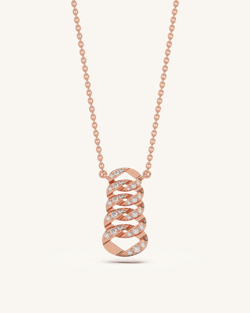 Eternal globes diamond necklace