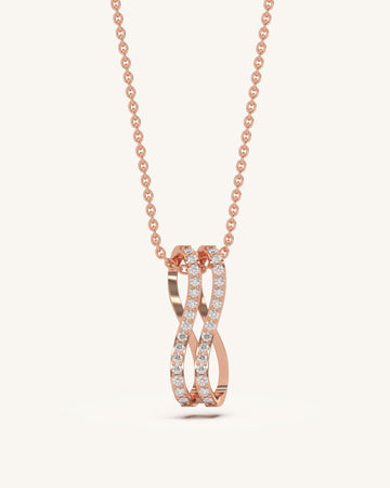 Infinite Embrace diamond necklace
