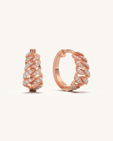 Eternal globes diamond ear hoops