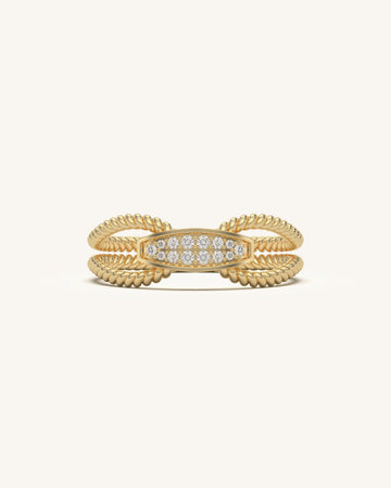 Corded Beauty Diamond Ring