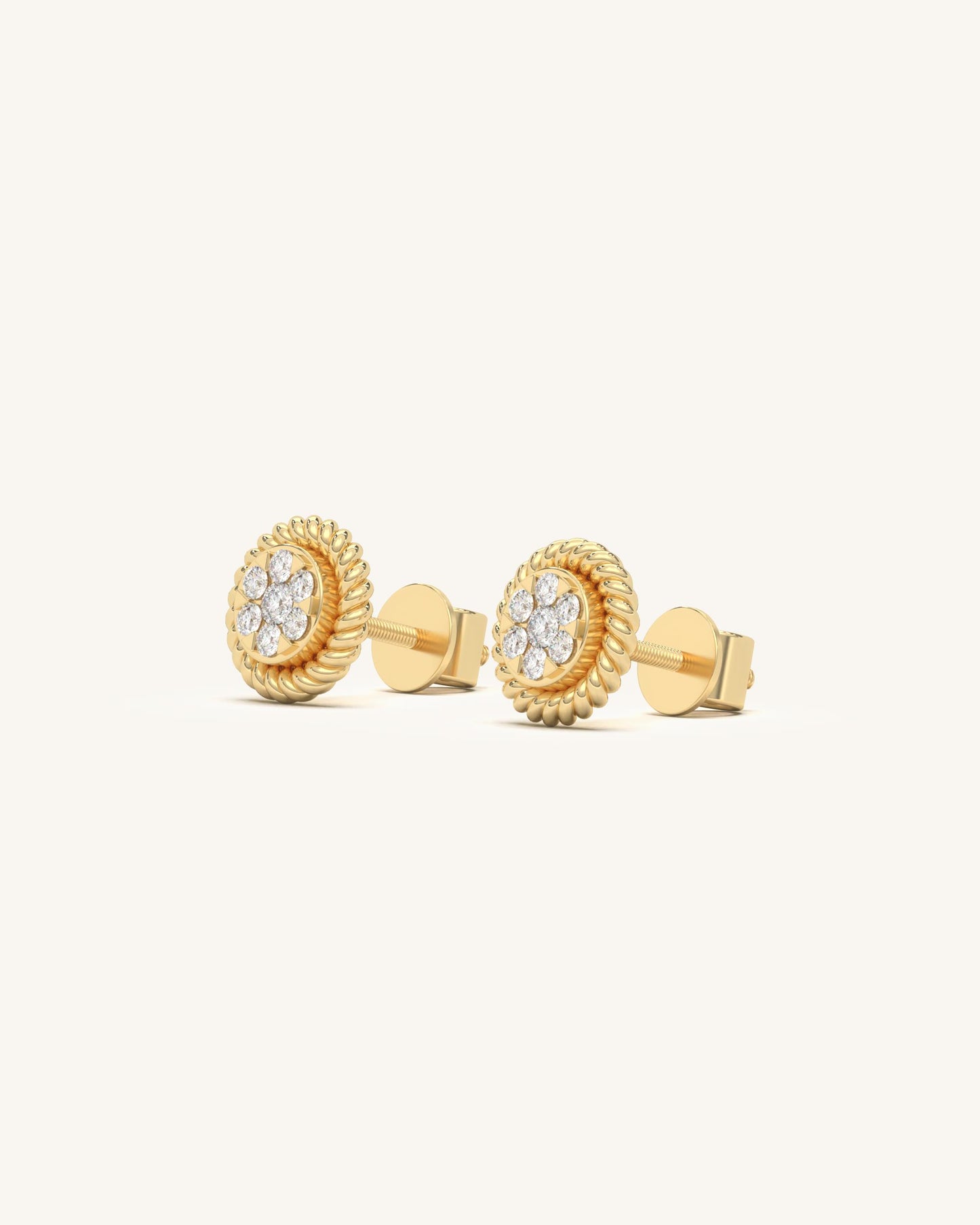 Entwined Diamond Studs